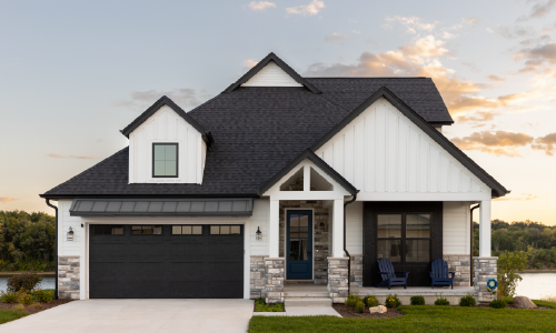 Exterior view of a modern home