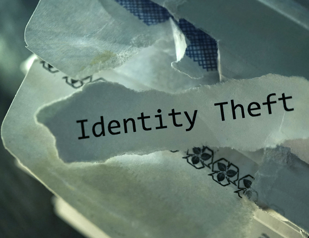 Identity Theft written on paper
